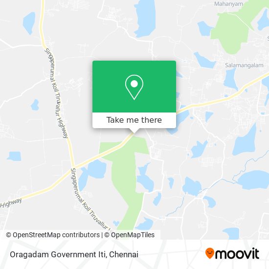 Oragadam Government Iti map