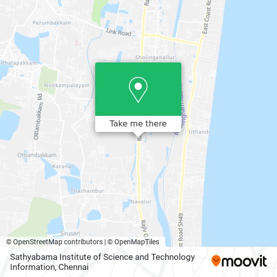 Sathyabama Institute of Science and Technology Information map