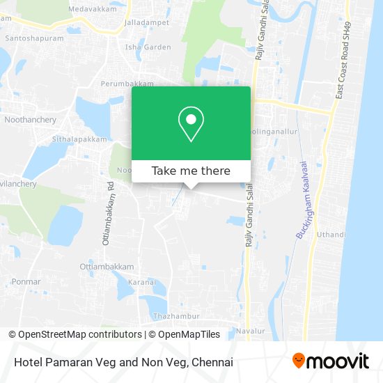 Hotel Pamaran Veg and Non Veg map