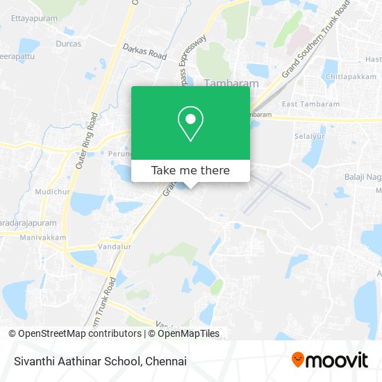 Sivanthi Aathinar School map