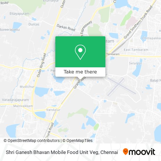 Shri Ganesh Bhavan Mobile Food Unit Veg map