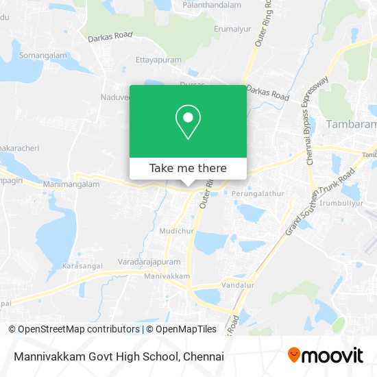Mannivakkam Govt High School map