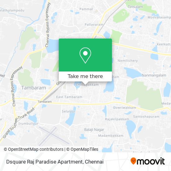 Dsquare Raj Paradise Apartment map
