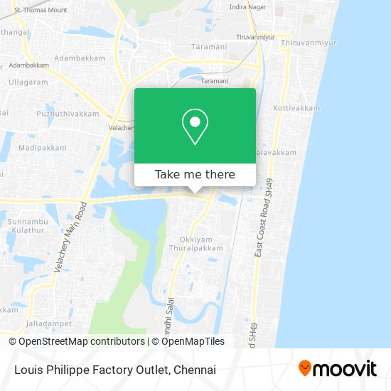 Louis Philippe Factory Outlet map