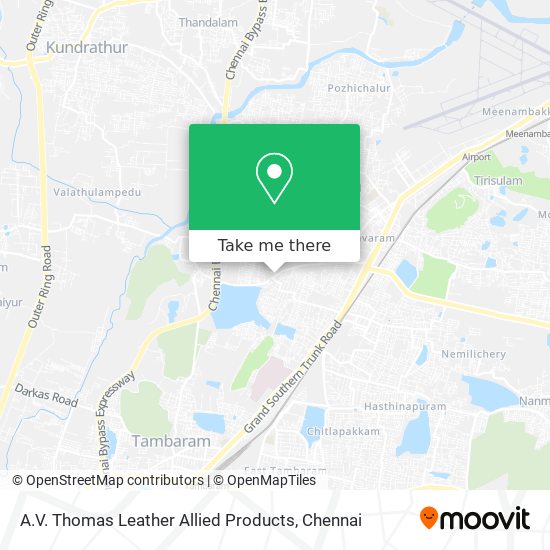 A.V. Thomas Leather Allied Products map