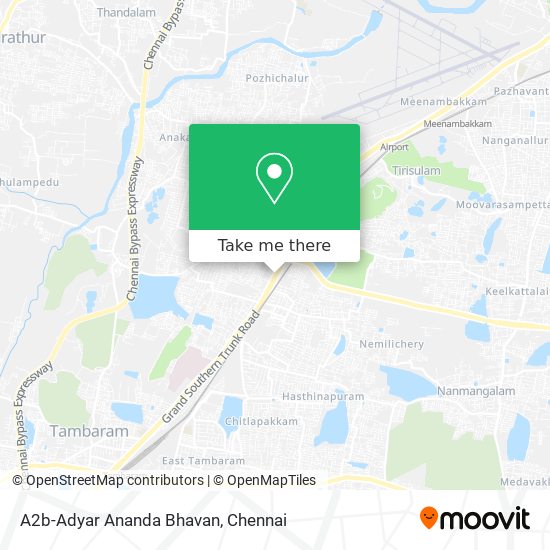 A2b-Adyar Ananda Bhavan map