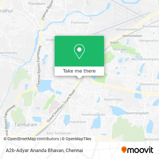 A2b-Adyar Ananda Bhavan map