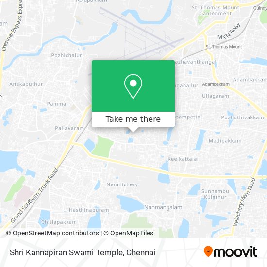 Shri Kannapiran Swami Temple map