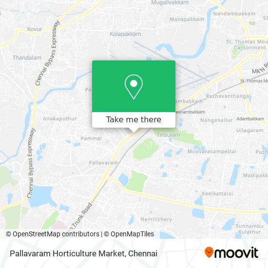 Pallavaram Horticulture Market map