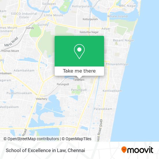 School of Excellence in Law map