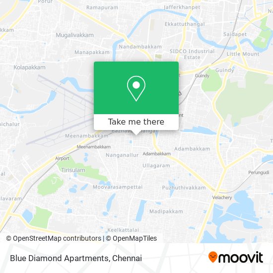 Blue Diamond Apartments map