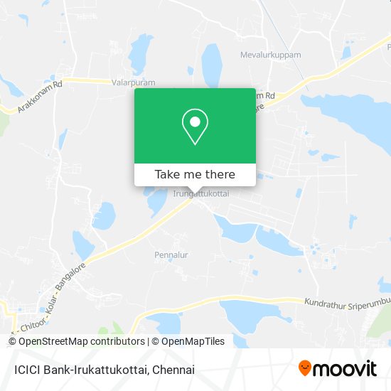 ICICI Bank-Irukattukottai map