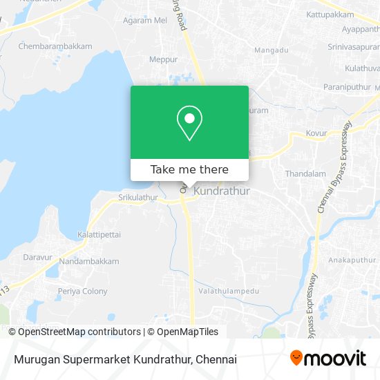 Murugan Supermarket Kundrathur map
