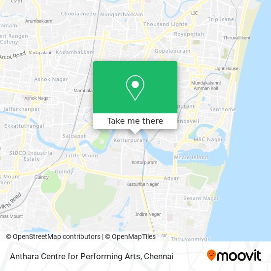 Anthara Centre for Performing Arts map