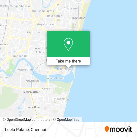 Leela Palace map