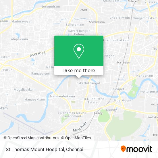 St Thomas Mount Hospital map