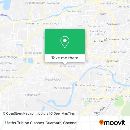 Maths Tuition Classes-Cuemath map