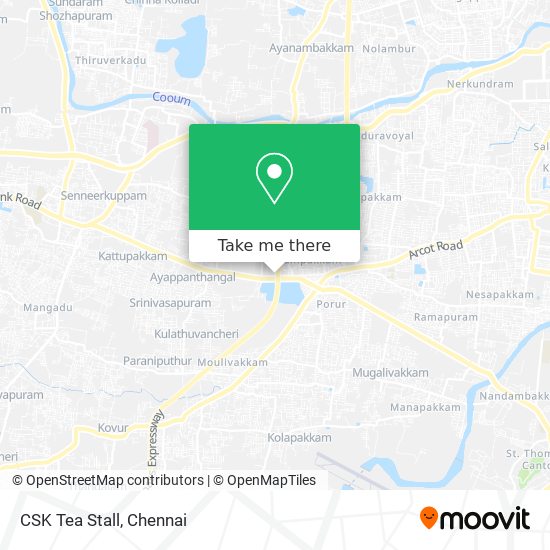 CSK Tea Stall map