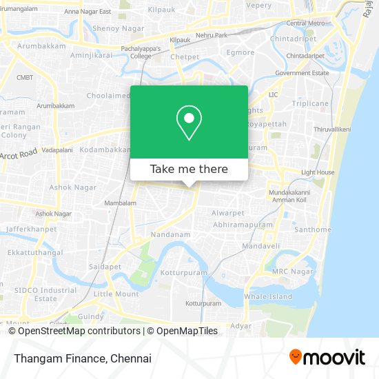 Thangam Finance map