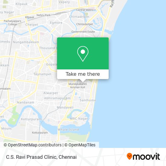 C.S. Ravi Prasad Clinic map