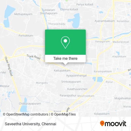 Saveetha University map