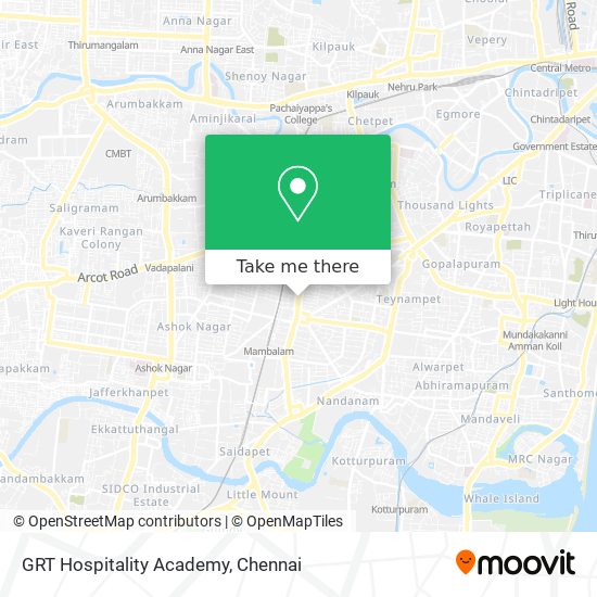 GRT Hospitality Academy map