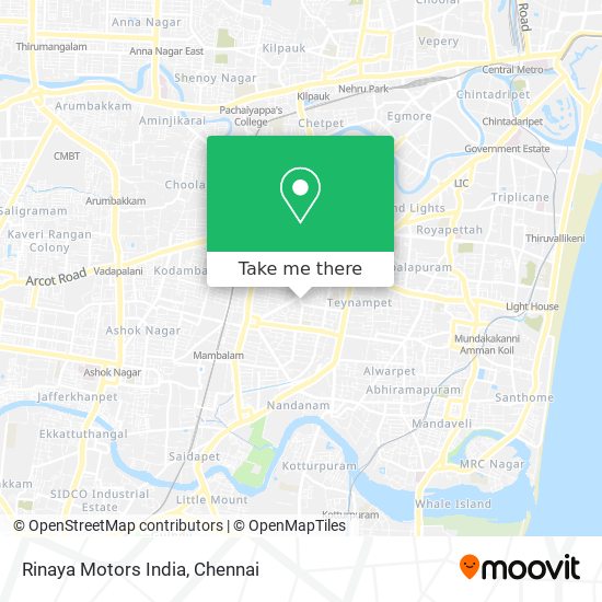 Rinaya Motors India map