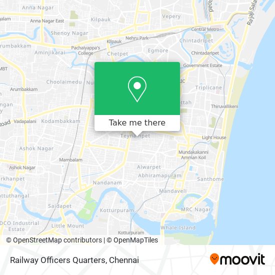 Railway Officers Quarters map