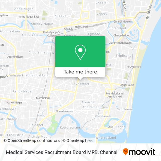 Medical Services Recruitment Board MRB map