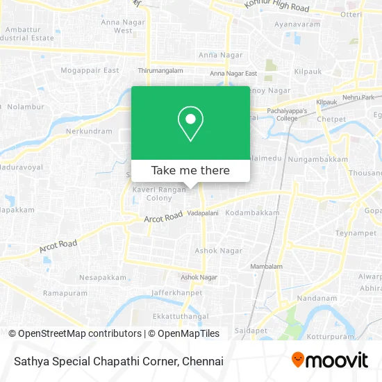 Sathya Special Chapathi Corner map
