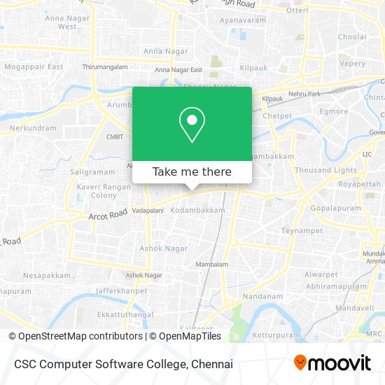 CSC Computer Software College map