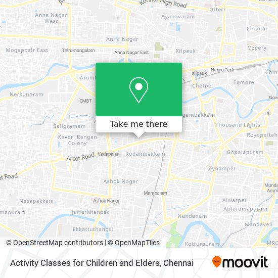 Activity Classes for Children and Elders map