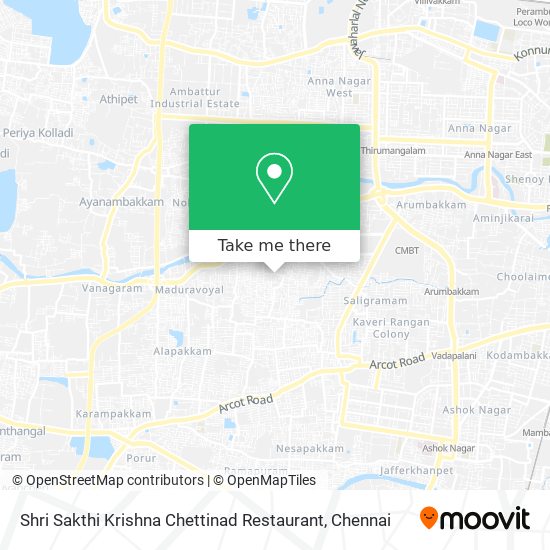 Shri Sakthi Krishna Chettinad Restaurant map