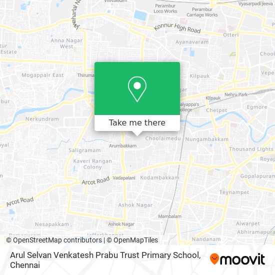 Arul Selvan Venkatesh Prabu Trust Primary School map