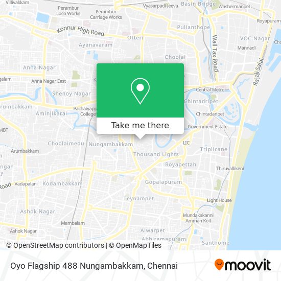 Oyo Flagship 488 Nungambakkam map