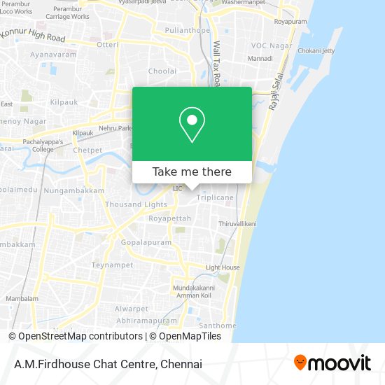 A.M.Firdhouse Chat Centre map