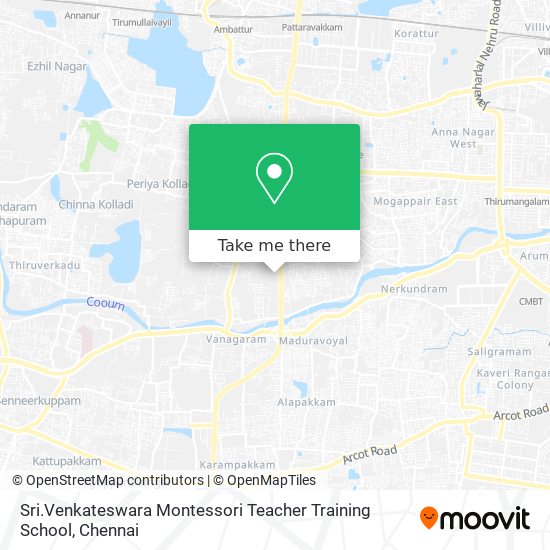 Sri.Venkateswara Montessori Teacher Training School map