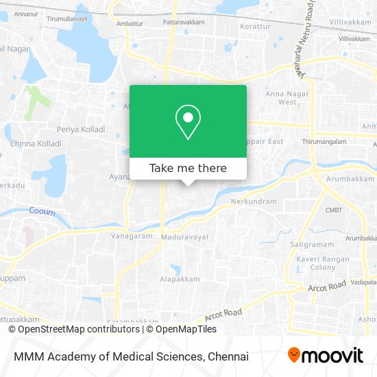 MMM Academy of Medical Sciences map