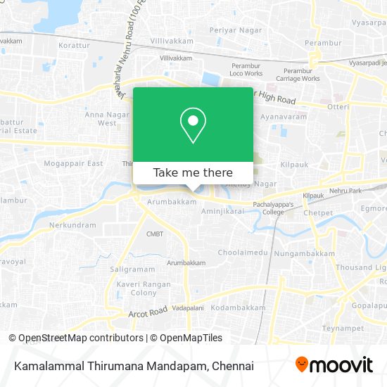 Kamalammal Thirumana Mandapam map