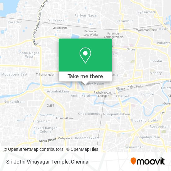 Sri Jothi Vinayagar Temple map