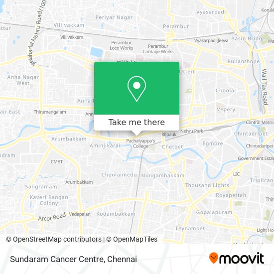 Sundaram Cancer Centre map