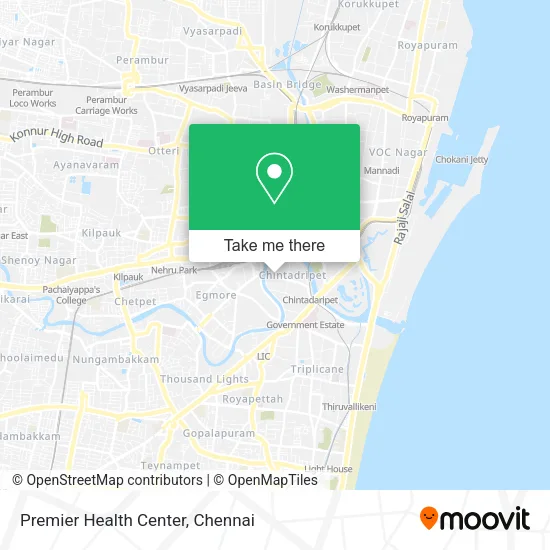 Premier Health Center map