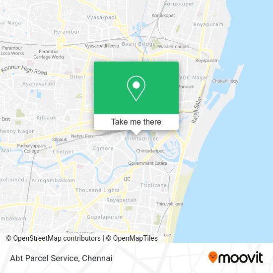 Abt Parcel Service map