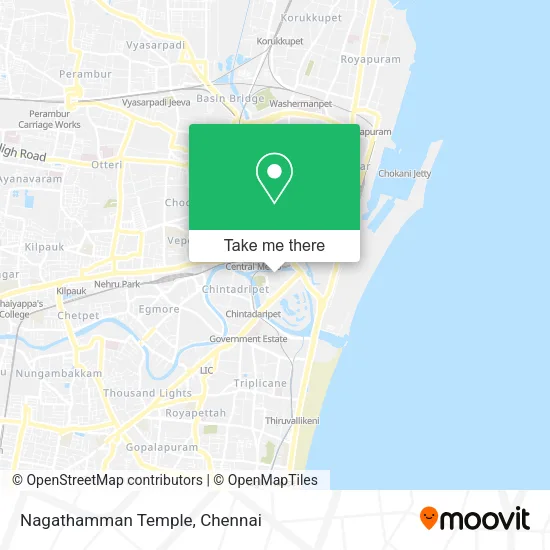 Nagathamman Temple map