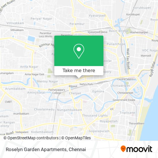 Roselyn Garden Apartments map