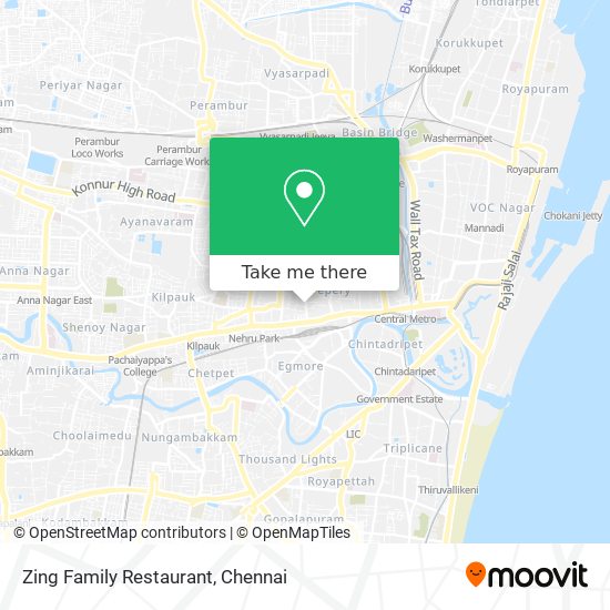 Zing Family Restaurant map