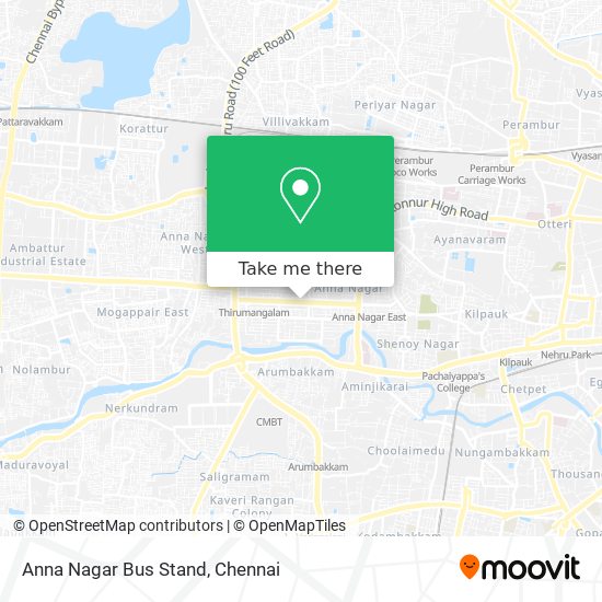 Anna Nagar Bus Stand map
