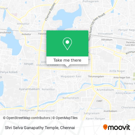 Shri Selva Ganapathy Temple map