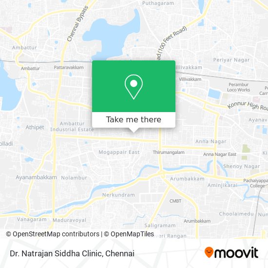 Dr. Natrajan Siddha Clinic map