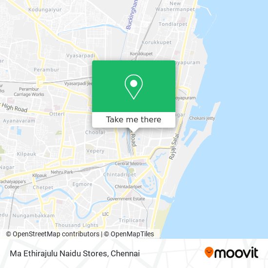 Ma Ethirajulu Naidu Stores map